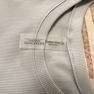 Outdoor Voices ribbed XS long sleeve T